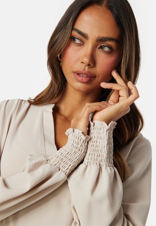 ONLY Onlmette V-Neck Smock Top Klær