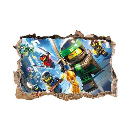 Phantom Ninja Klistermärke Cartoon Animation Spel Väggdekal Självhäftande