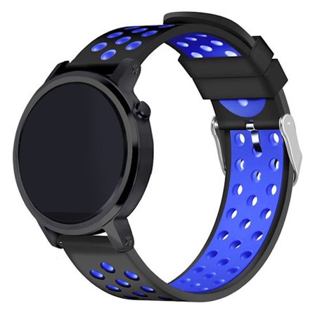 Samsung Gear S3 klockarmband silikon metall - Svart och blå