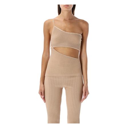 Andrea Adamo, Tops Beige, Dames, Maat:S