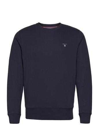 Original C-Neck Sweat Sweat-shirt Genser Blå GANT