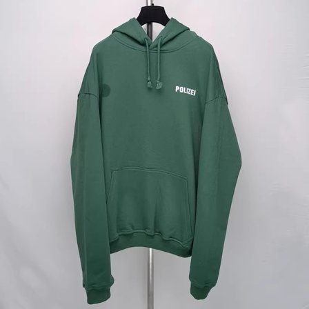 Grön Hoodie Herr Dam Oversize VTM Hooded Pullovers 8 M