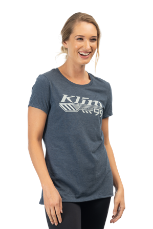 T-Shirt Donna Klim Foundation Tri-Blend High Rise Blu Navy Frost/Papyrus M