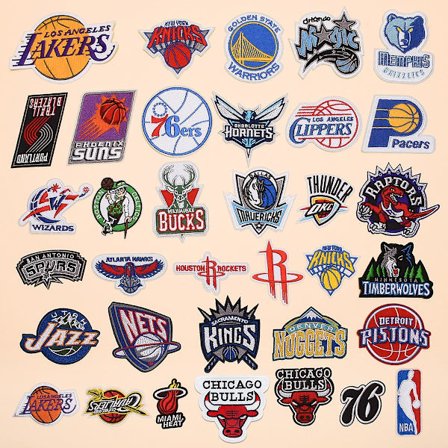 35 basketball lag logo broderi stoff klistremerker merke klær patch klistremerker lag logo NBA broderi merke lag merke