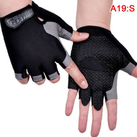 Cykling Anti-slip Anti-svett Herr Dam Half Finger Handskar Breat