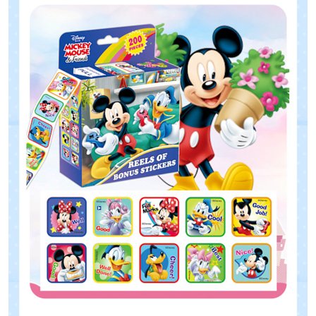 Tecknad klistermärken Mickey Miaomiao House (200 klistermärken)