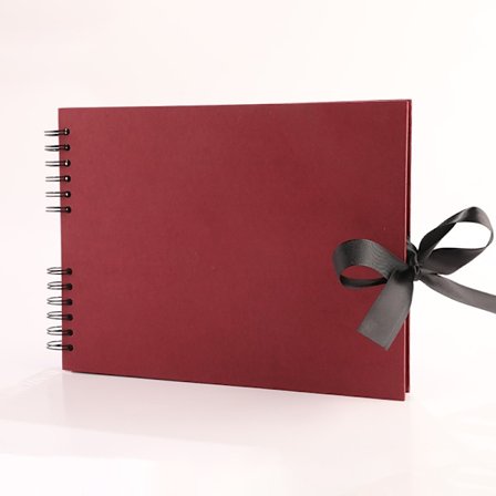 Skrapbok Album Keepsake Förvaringslåda (Röd)