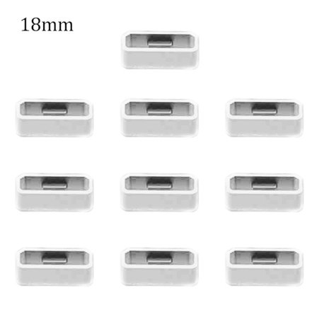 10 stk Klokkebånd Ring 18/20/22/26 mm Myk Silikon erstatning Klokkereim Spenne Loop Holder Holder For Garmin Fenix ​​6x 6s