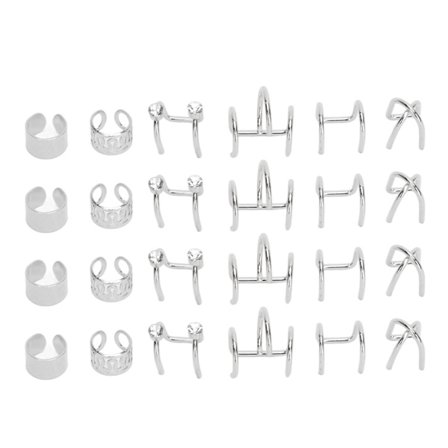 24 stk. Viking Skæg Perler Rør Klemme Sæt Antikke Nordiske Runer DIY Dekoration Sølv til Mænd