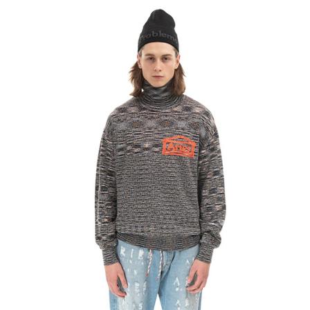 Aries, Turtlenecks Grijs, Heren, Maat:L
