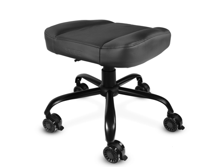 Svive Telesto fotpall - Svart - Fotpall med justerbar höjd och låsbara hjul