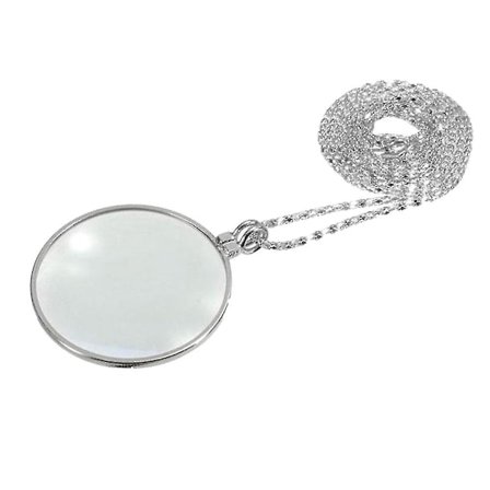 Monokkeli 5x Suurennuslasi Riippuva Ketju Kaulakoru Vanhemmille [dB}