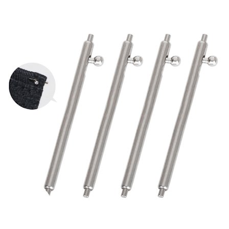 20mm 22mm Kellon tappi Pikakiinnitys Kellon ranneke Ruostumattomasta teräksestä valmistettu jousitappi Yhteensopiva korvaava ranneke, Halkaisija 1,5mm