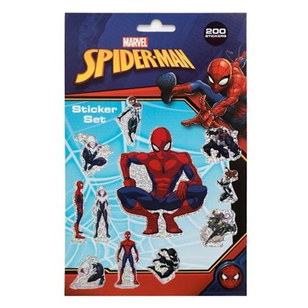 200st Spiderman Sticke . 4 Ark