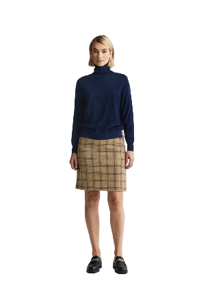 Newhouse Stickad Polotröja Siri Tröjor Dam Blå MEDIUM