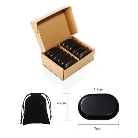 Massagestenar Hot Stone - 12-Pack Small