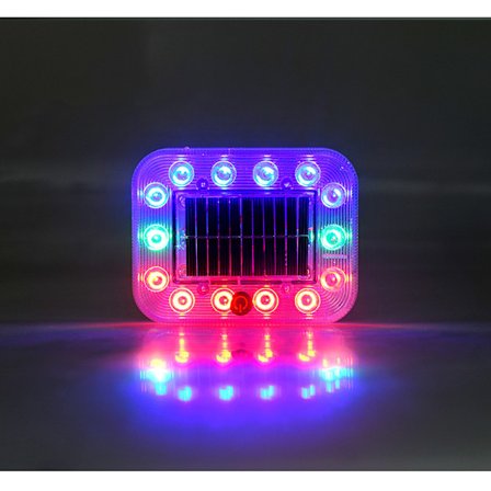Touch Type Car Solar Anti-Rear-Tail Lights [Touch Bracket Model-Square] Multi-mode (Ett paket)