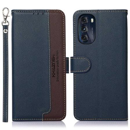 KHAZNEH telefoncover til Motorola Moto G 5G 2022 - Blå/brun Blue