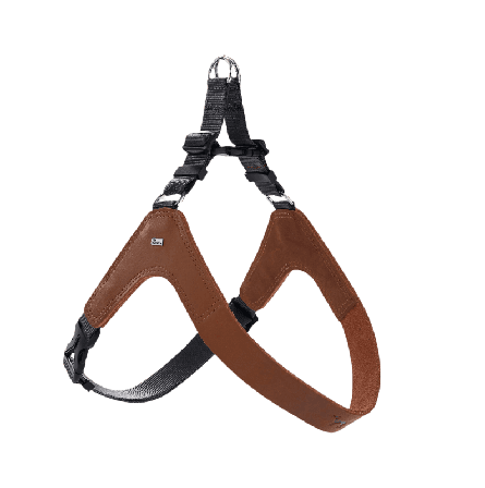 Hunter - Hundesele Dimaro i kuskinn cognac XS-S Bryst 40-55cm - Hund - Halsbånd - ZOO.no