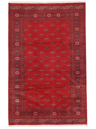 Tapis D'orient Pakistan Boukhara 2Ply 203X314 Rouge Foncé/Noir (Laine, Pakistan)