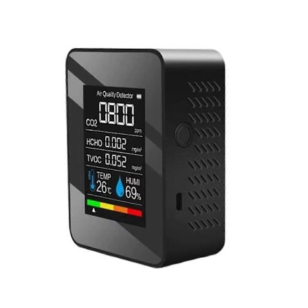 5-i-1 CO2-mätare 400-5000 PPM Sensor Koldioxid Detektor Luftkvalitetsmätare jy