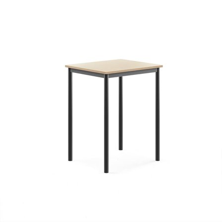 Desk BORÅS, 700x600x900 mm, birch laminate, anthracite