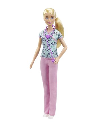 Barbie Nurse Doll With Scrubs, Clothes And Accessories - Multi/patterned - ONE SIZE