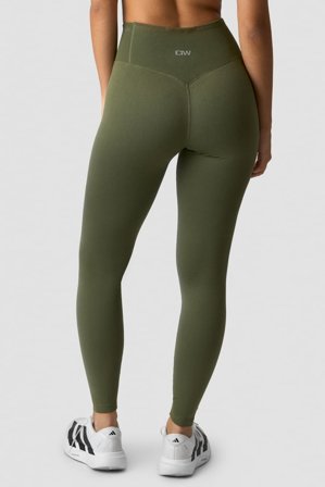 ICANIWILL - Define Thermal Seamless V-Shape Tights Dark Khaki Green- Training Strumpfhose - Damen - ICIW