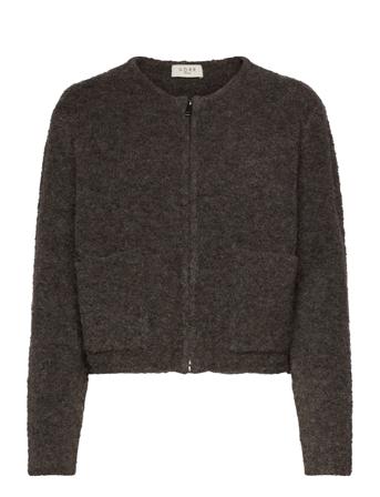 Filine Knit Cardigan Tops Knitwear Cardigans Brown NORR