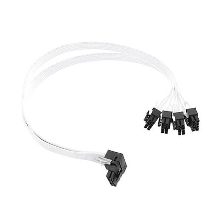 4x CPU 8-pins til 16-pins Hanngrafikkort Forlengelseskabel PCIe 5.0 12VHPWR RTX4090 Albue Adapter