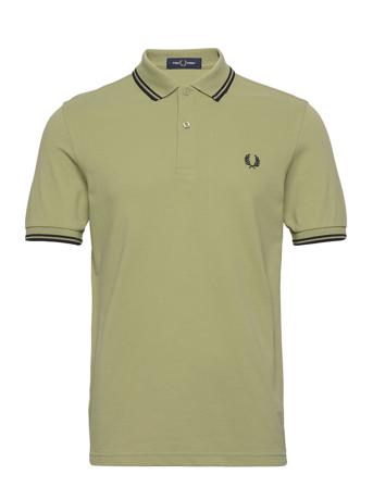 Twin Tipped Fp Shirt Polos Short-sleeved Grøn Fred Perry