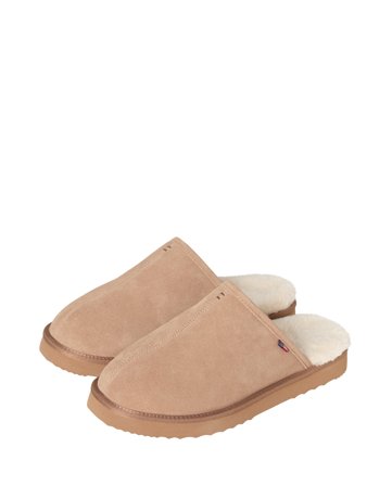 Lexington Men's suede slippers, brown