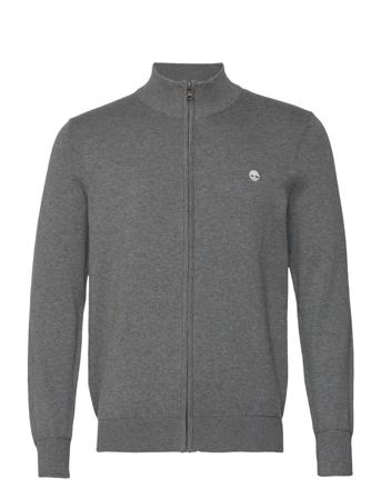 Ls Williams River Cotton Yd Full Zip Sweater Regular Grey Timberland