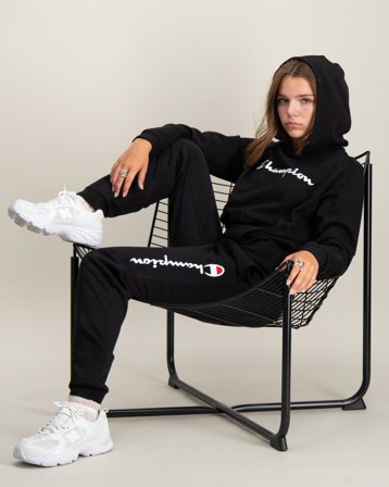 Champion Hooded Sweatshirt Sort Hoodies/Hættetrøjer Pige - Kids Brand Store