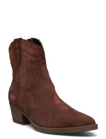 Women Boots Shoes Boots Ankle Boots Ankle Boot - Heel Brun Tamaris*Betinget Tilbud