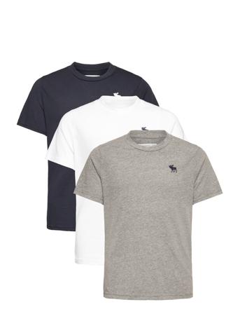 Kids Boys Knits T-shirts Short-sleeved Multi/mønstret Abercrombie & Fitch*Betinget Tilbud