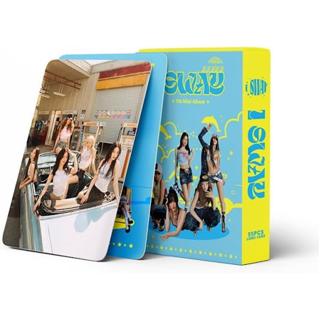 55 kpl Kpop (G) I-DLE valokuva kortti GIDLE - I SWAY- romaani albumi valokuva kortti (G) I-DLE mini kortti, valokuva kortti, lahja faneille