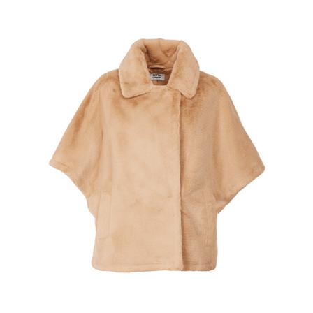 Betta Corradi, Faux Fur & Shearling Jackets Beżowy, Kobieta, Rozmiar: S