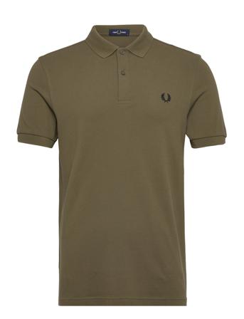 Plain Fred Perry Shirt Green Fred Perry