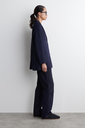 COS Women's Sneakers Minimal In Pelle in Blu