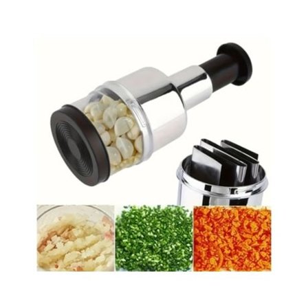 Cuich Hvitløks- og grønnsakskvern i rustfritt stål