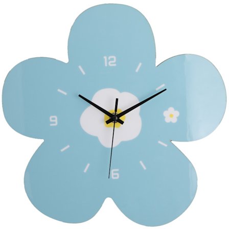 Blomsterformet vægur | Stilfuldt blomsterdesign | Lydløst kvartsur uden tikken | 12 tommer | Perfekt soveværelses- eller stueindretning | Let at hænge