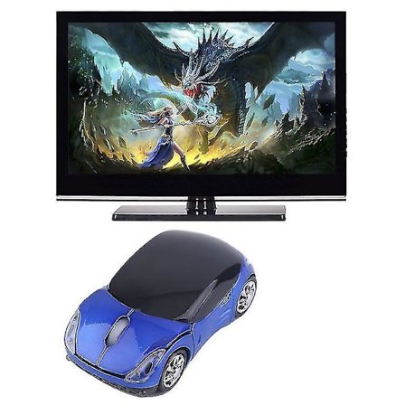 1000DPI Trådløs Bil Optisk Gaming Mus + USB Modtager