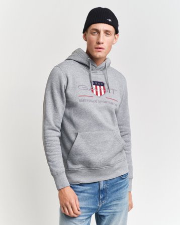 GANT Herren Hoodie (M) Grau