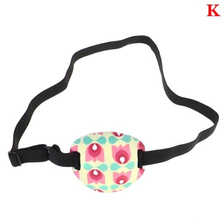 3D Child Single Eye Cover Bærbar myk øyelapp Amblyopia Tra K