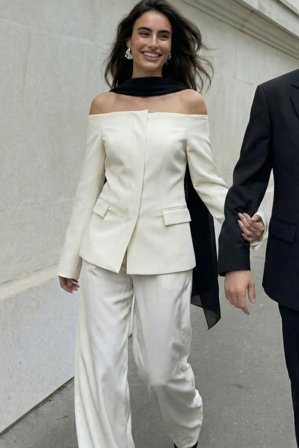 NA-KD Blazer sculpté à épaules dénudées - Blazers - Blanc - EU 32