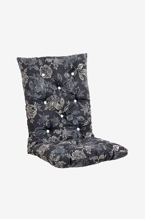 Fritab - Sædepude Högvik flock - Sort - Hynder til positionsstole - Fra Homeroom