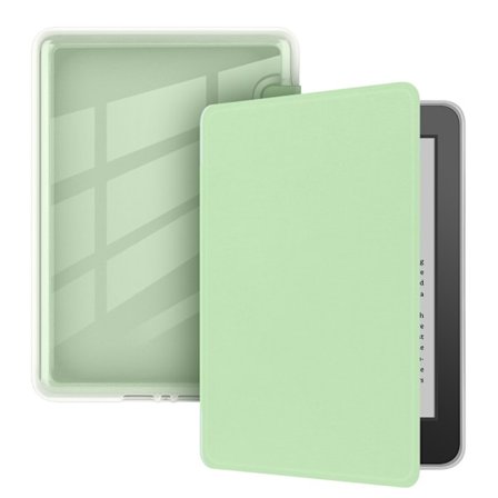 6-tommer Kindle-etui (11. generation - 2024), Ultraklart, Blødt, Fleksibelt, Transparent, TPU-bagside med automatisk dvaletilstand