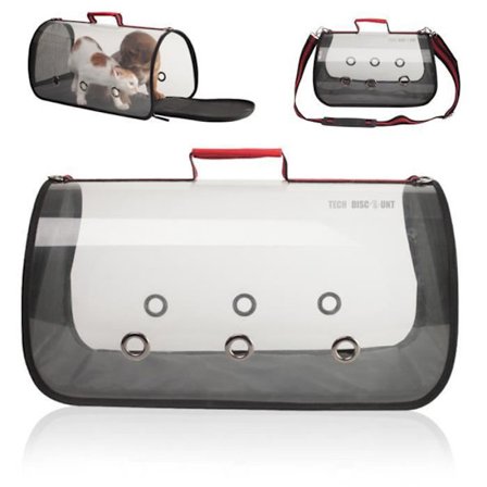 Transparent transport bag - Tech Discount - Size S - APTE fabric - Panoramic view - Lightweight