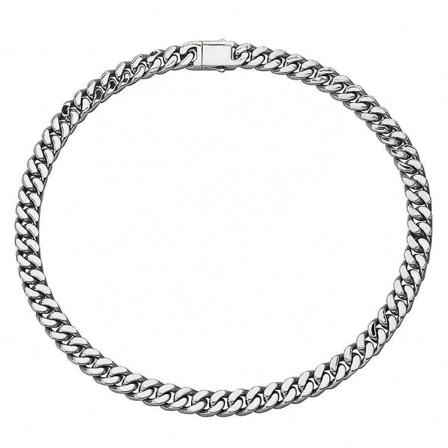 12 mm X 190 mm Street Fashion Guld Silver Titanium Hip Hop Halsband i rostfritt stål för män